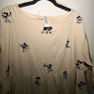 Disneyland Park Exclusive Mickey Mouse Print Dress – Size XL 🐭🤍